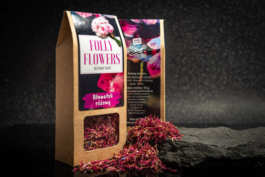 Bławatek różowy suszony kwiaty jadalne 10g