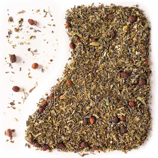 Herbata ziołowa naturalna dobry sen suplement diety ashwagandha lawenda