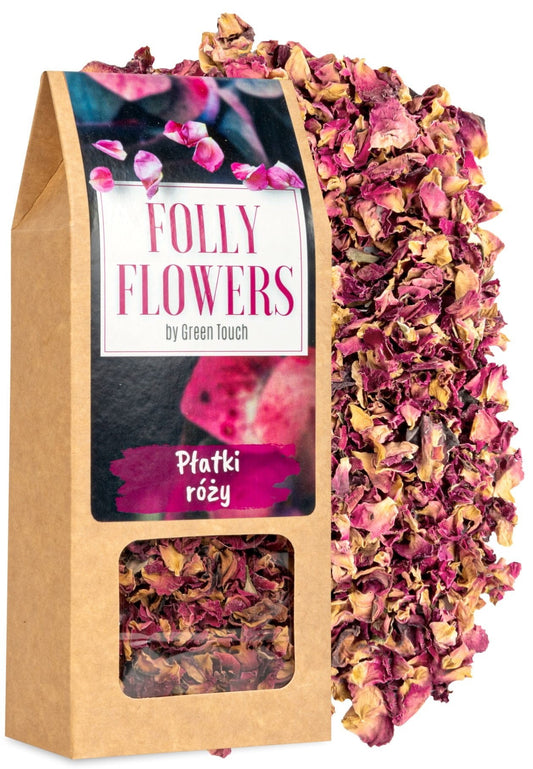 Płatki róży suszone kwiaty jadalne 20g